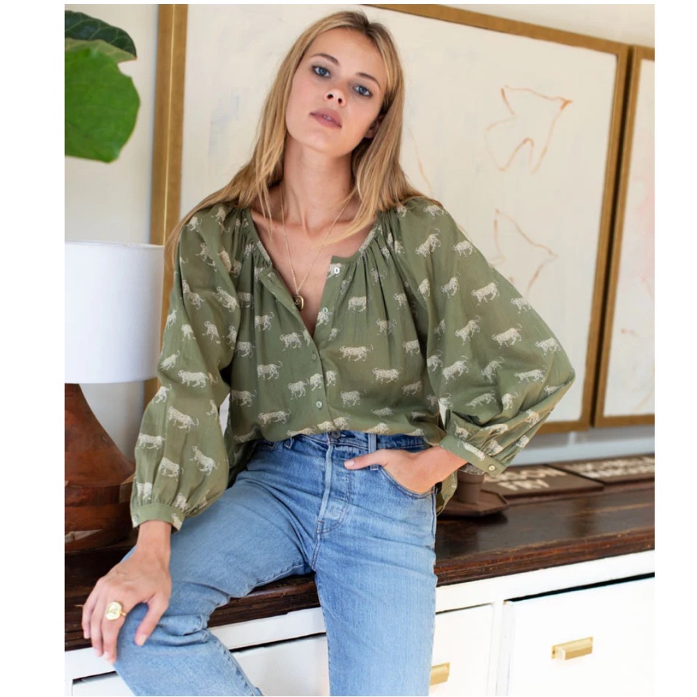 Emerson Fry Leopard Blouse